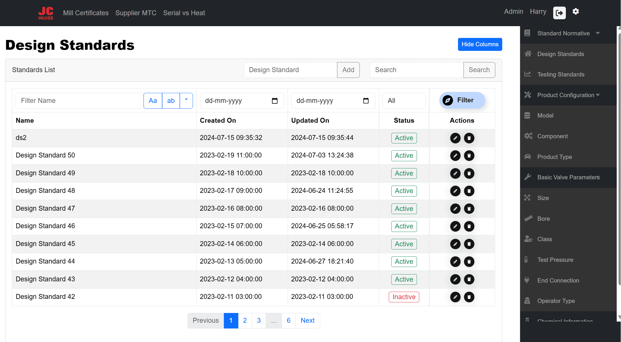 JC Valves MTC Manager not found